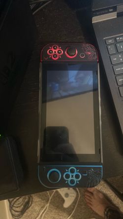 Nintendo Switch 1 V2 with accessories and Mario kart 8