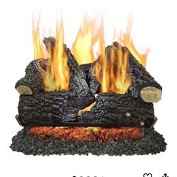 Pleasant Hearth 24 Inch Fire Place Set With Logs