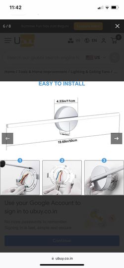 36” LED Vanity Light