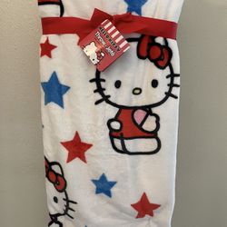 Hello Kitty Forth Of July Blanket 