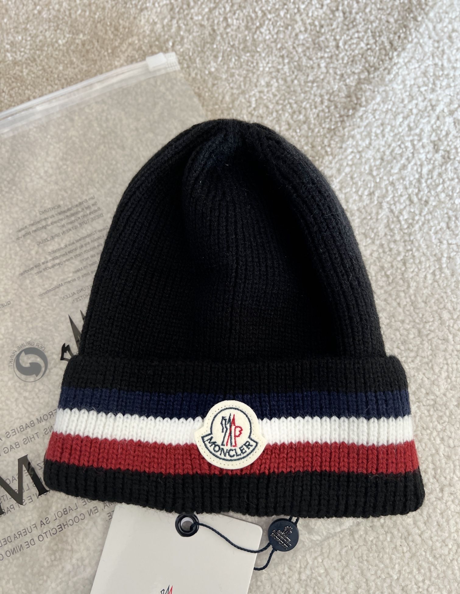 Moncler TRICOLOR WOOL BEANIE