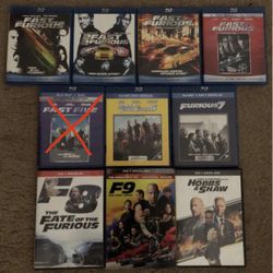 Fast And Furious Bluray DVD Riddick 