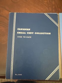 Canadian small cent collection