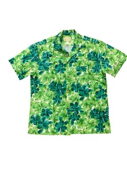 Vintage Royal Hawaiian Green Tropical Aloha Shirt Size 2XL