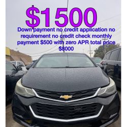 2018 Chevy Cruz No Credit Application
