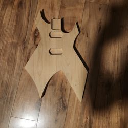 Unfinished Warlock Guitar Body 