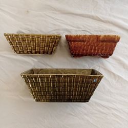 Antique Brush Planters