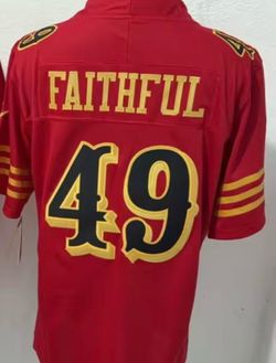 ‼️Free Niners Bag ‼️ with Purchase of a Brand New Stitched Faithful Jersey#49 $50 each