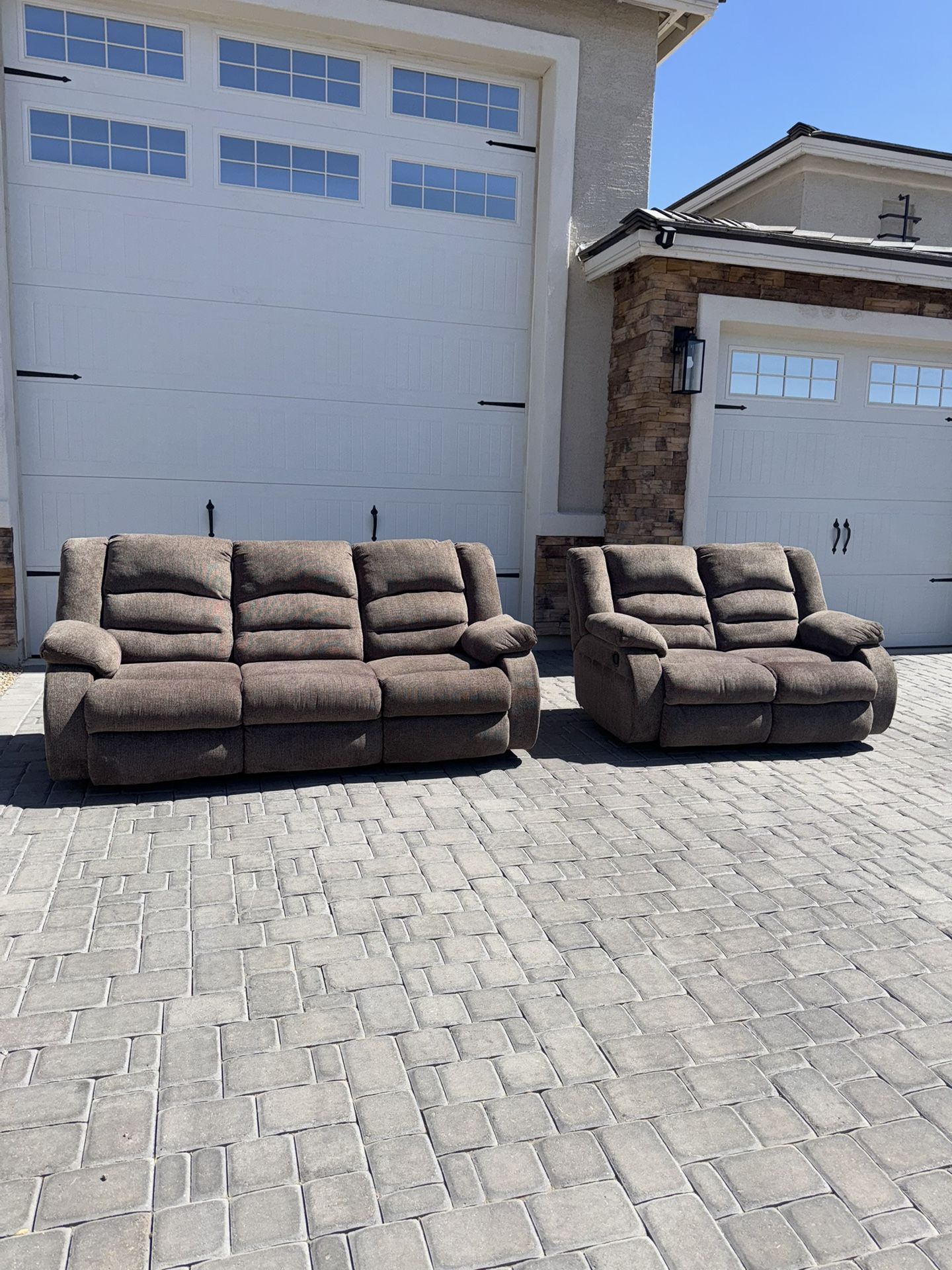 Â recliner sofa and loveseat