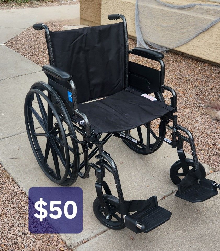 Medline Wheelchair With 20 Inch Seat