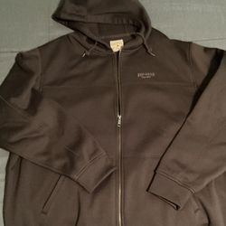 Brown Mens Red Head hooded zip up sweatshirt sz 2XL