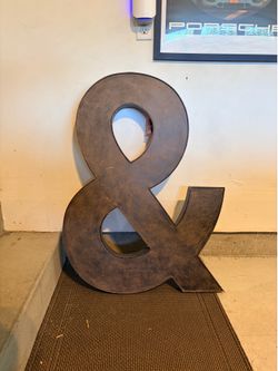 “&” Metal Wall Art