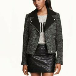H&M women's moto jacket 