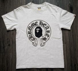 BAPE X CHROME HEART WHITE T-SHIRT