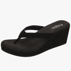 Flojos Wedge Sandals Black