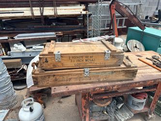 Old wood ammo crates
