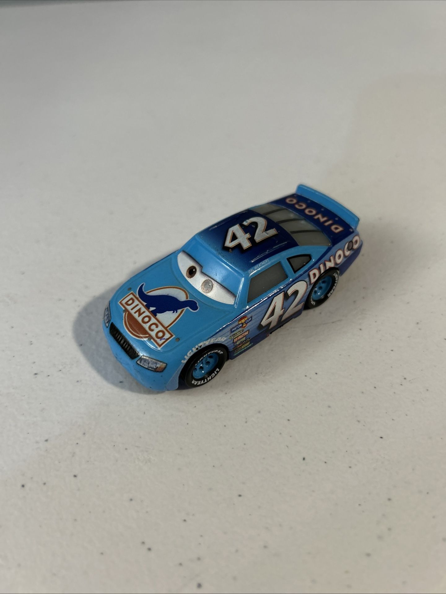 Disney Pixar Cars DiNOco Blue Lightning McQueen Diecast Toy Car Vehicle