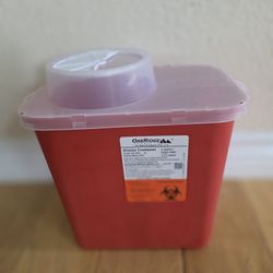 Sharps Needle Storage Container.  Two Gallon Size .