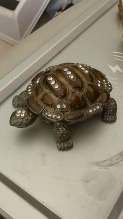 Turtle Trinket / Ring Box - BLINGED