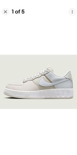 Nike Air Force 1 Cream on White, Women's 7 Youth 5.5