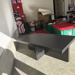 Black Rectangle Coffee Table For Sale 