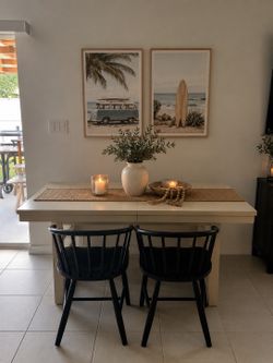 Wood Dining Table and Chairs