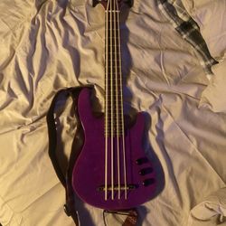 Purple Mini Smiger Electric Ukulele Bass
