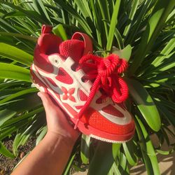 Men's Louis Vuitton Skate Sneaker Red 