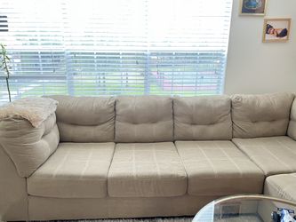 L Shape Ashley Sofa Couch With Chase