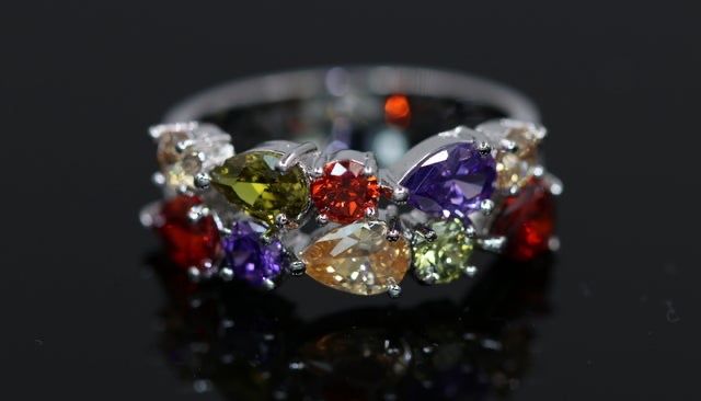 CZ rings 6-9 sizes. Yellow gold, platinum or rose gold