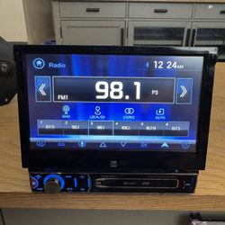 7" Indash Flip Out Stereo 