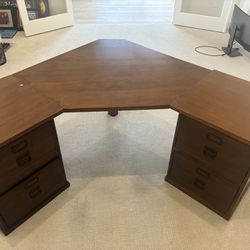 Pottery Barn Desk And File Cabinet 