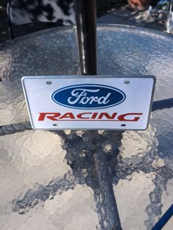 Ford Racing License Plate