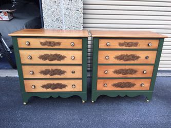 Vintage Hitchcock bachelors dressers.