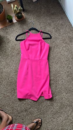 Cute, hot pink summer dress