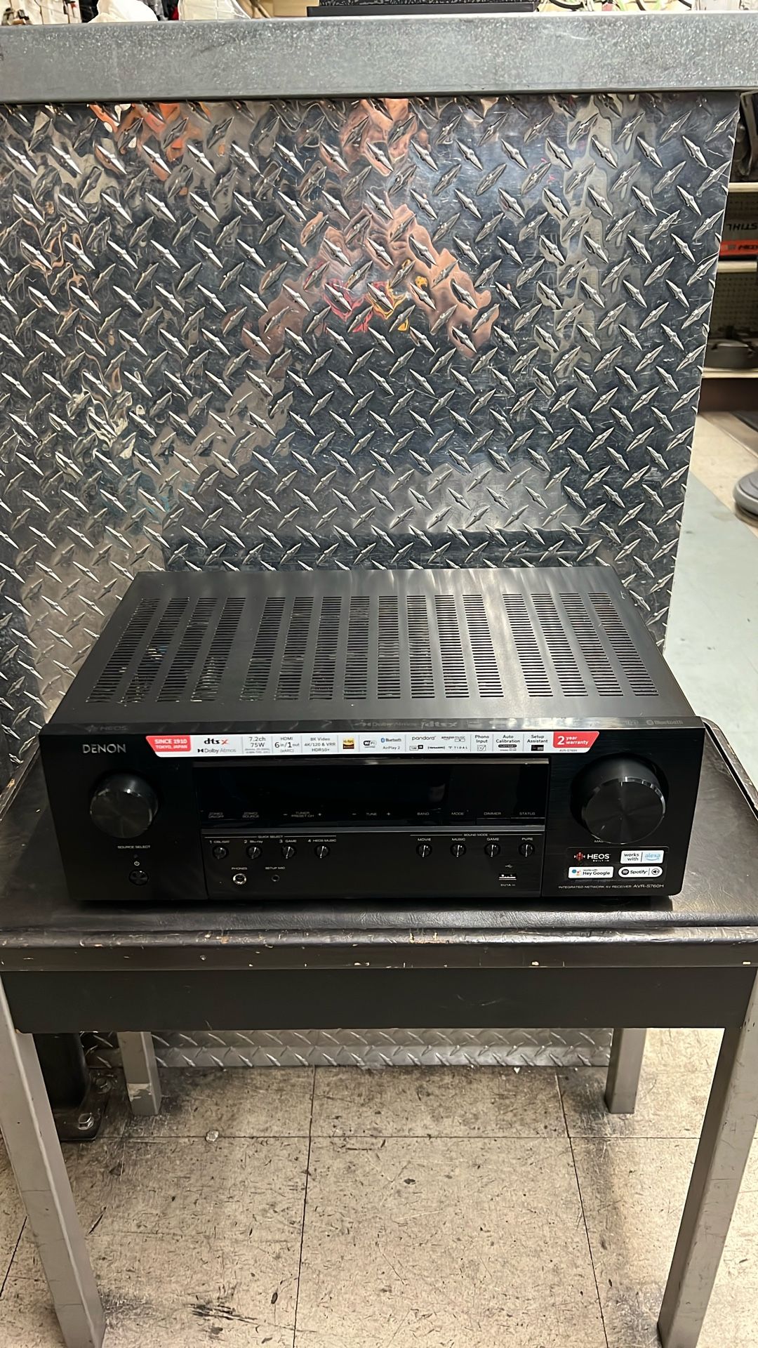 Denon 7.2 Channel 8K Network AV Home Theater Receiver AVR-S760H