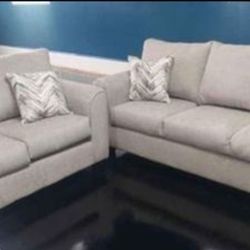 Brand New Artisanal Atlantis Putty Sofa/Loveseat Sets
