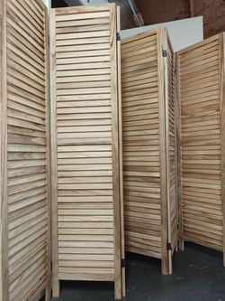 Wooden Panel Room Divider