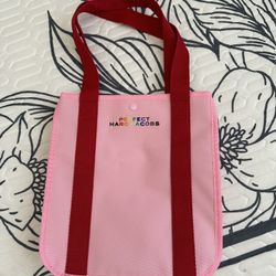 Marc Jacobs Perfect Turquoise Pink Coated Canvas Patterned Shoulder Bag Tote NWT
