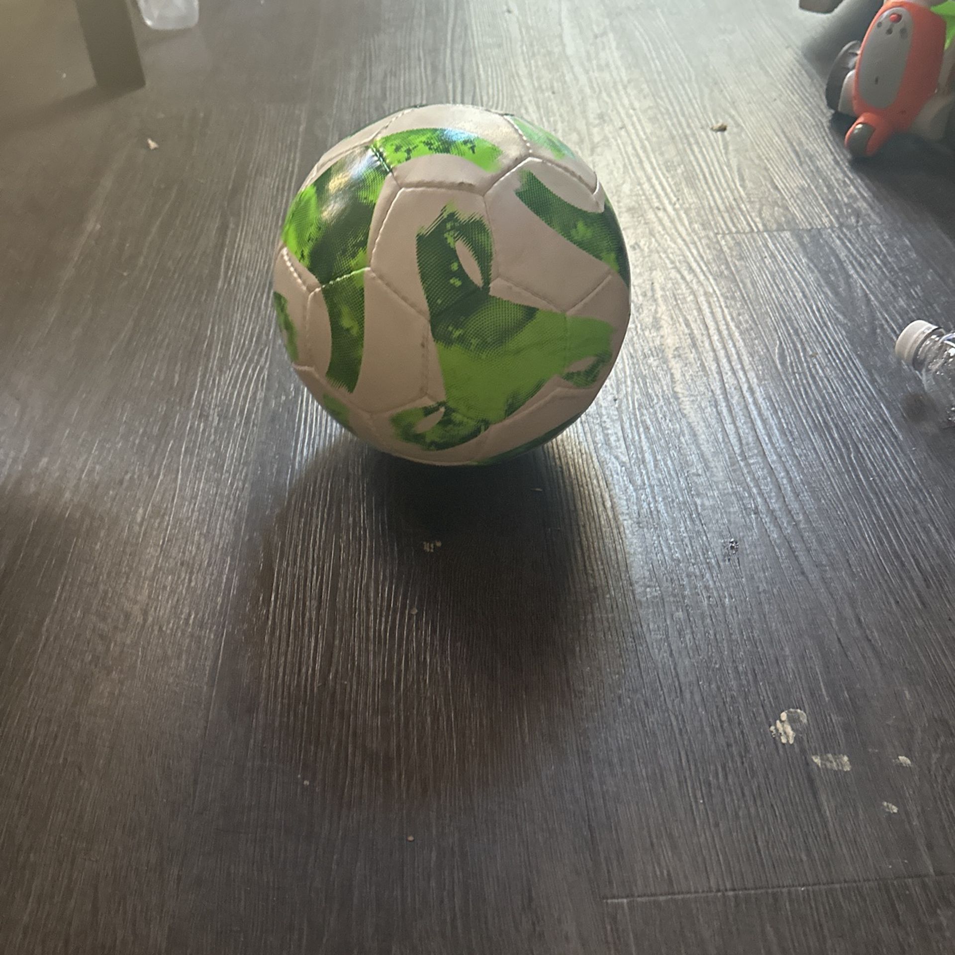 Adidas green white soccer ball