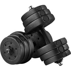 Yaheetech Adjustable Dumbbell Set Free Weights 