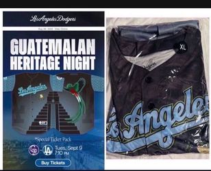 Los Angeles Dodgers Jersey Mens XL MLB Baseball Guatemalan Heritage Night 2025