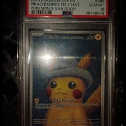 Pokemon Van Gogh Grey Hat PSA10