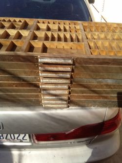 Hamilton Vintage Letterpress Printer's Tray