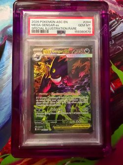 2026 Pokemon Mega Gengar ex SIR 284  PSA 10 Ascended Heroes