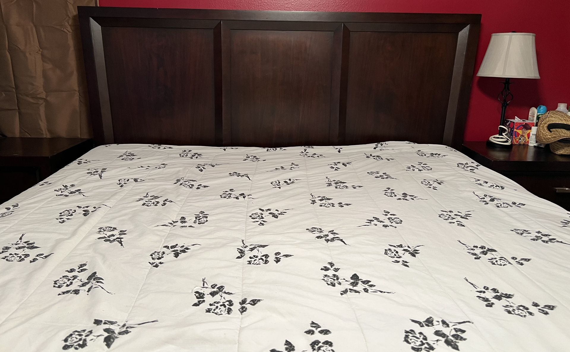 Ty Pennington Dark Wood King Size Suite by Howard Miller with a genuine tempurpedic mattress