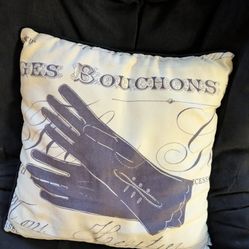 French Inspired Decorative Throw Pillow