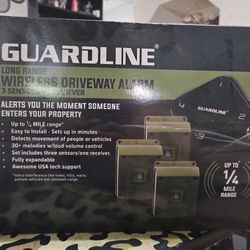 GUARDLINE 1320 FOOT RANGE WIRELESS DRIVEWAY ALARM