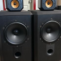  Bowers And Wilkins 801 Series 2 Vintage Speakers In Black