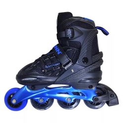 Schwinn Unisex Adult Adjustable Inline Skate (8-9.5) - Black/Blue

